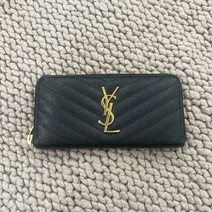 SAINT LAURENT BLACK WALLET